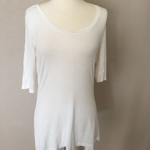 Halogen off white 3/4 tee