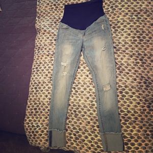 Pink blush Maternity Jeans 👖