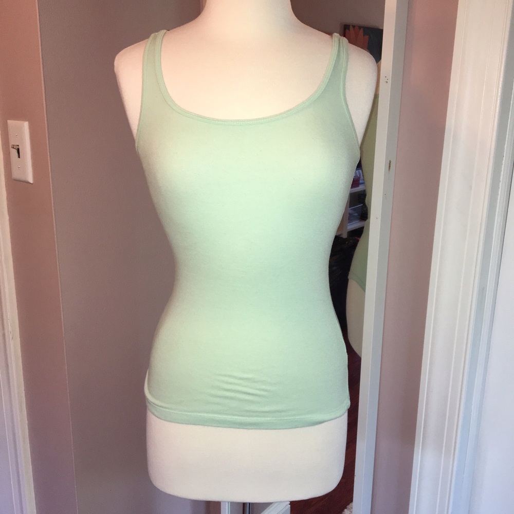 Mint green tank top