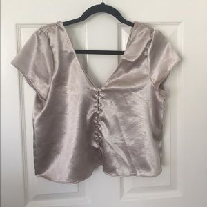 Zara metallic top