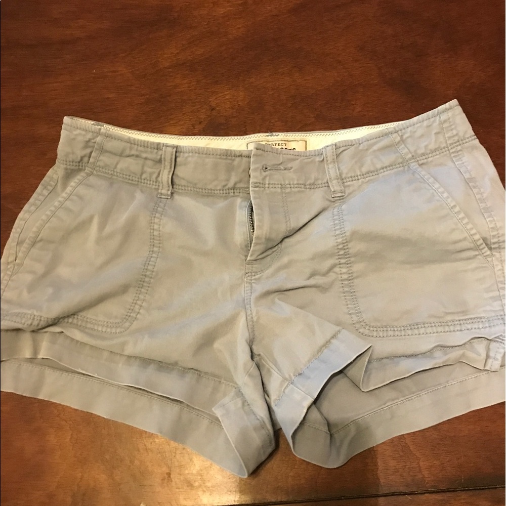 Blue low ride shorts!