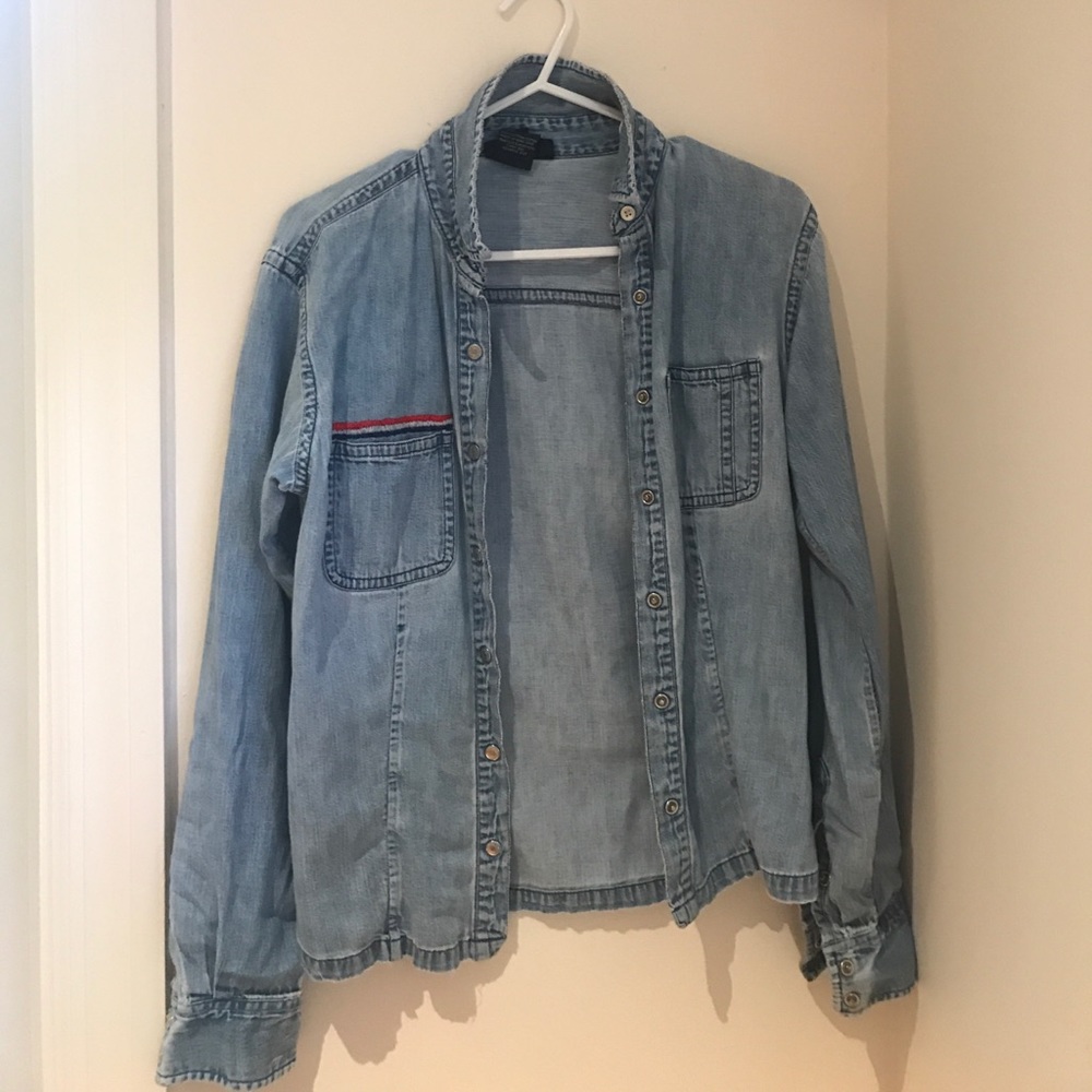 Ralph Lauren light blue jean button down