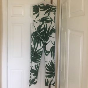Sam And Lavi Sleeveless Leaf Print Jumpsuit