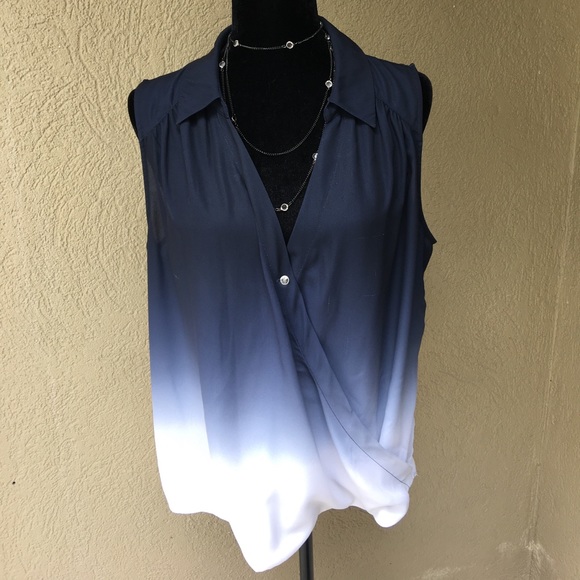 INC International Concepts Tops - 🆕INC Navy ombré sleeveless blouse