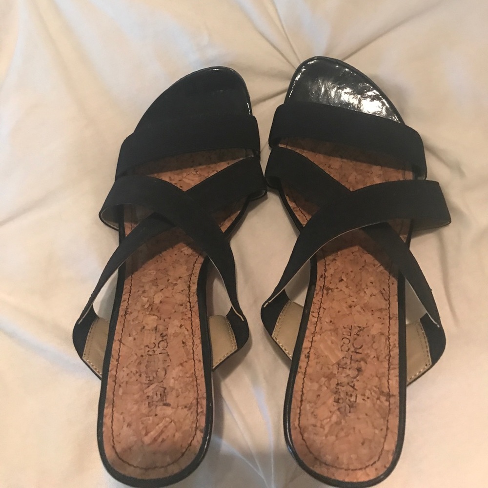 ⬇️⬇️⬇️ Slide On Cork Wedge Sandals NWOT