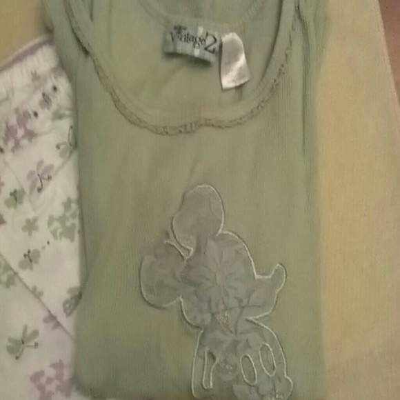 Disney Vintage 2 Pajamas Set Top and Bottoms - Picture 2 of 5