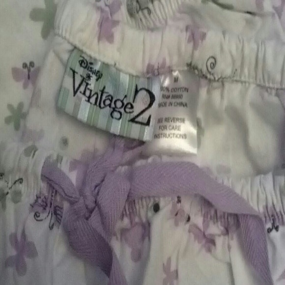 Disney Vintage 2 Pajamas Set Top and Bottoms - Picture 5 of 5