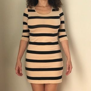 H&M Divided striped mini dress size 4