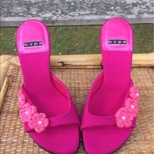 Hype Hot Pink Fabric with Flower Detail 7