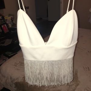 Fun fringe crop top