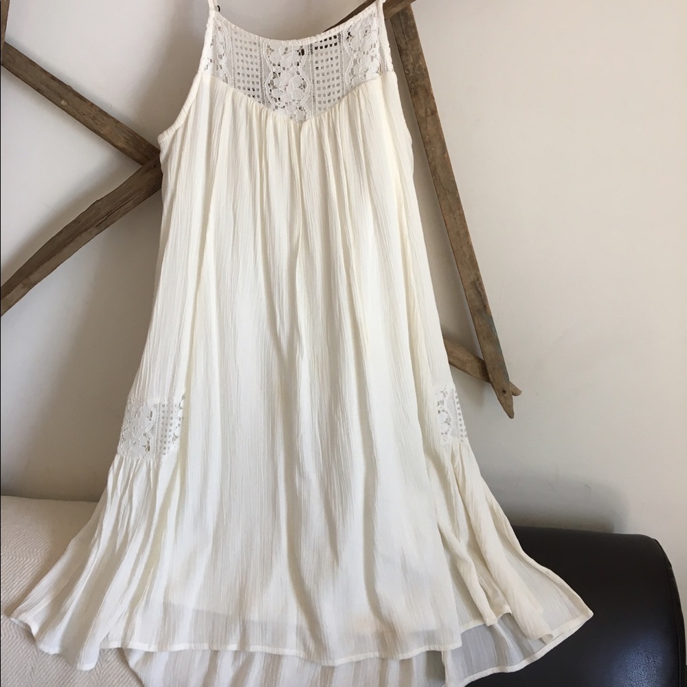 White dress with lace details