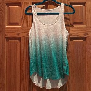 Express sequined tank top