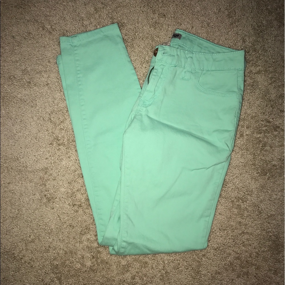 Mint skinny jeans