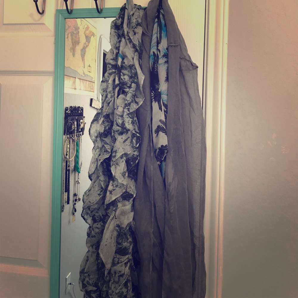 Three very pretty scarves