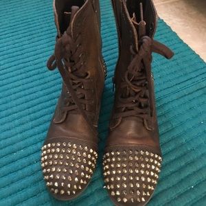 Studded Combat Boots