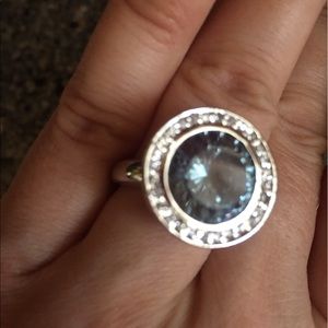 Stunning SS cocktail ring NWOT