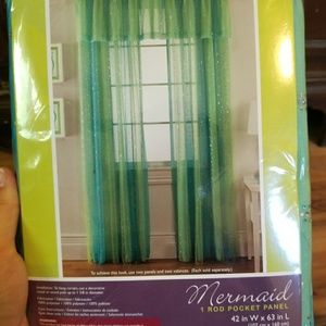 1 LEFT! Mermaid one rod curtain