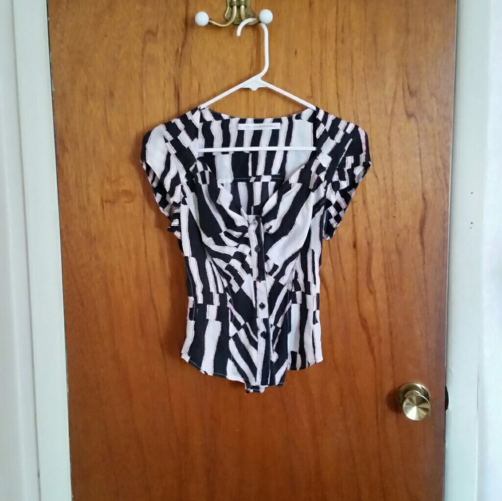 DVF Silk Sweatheart Blouse