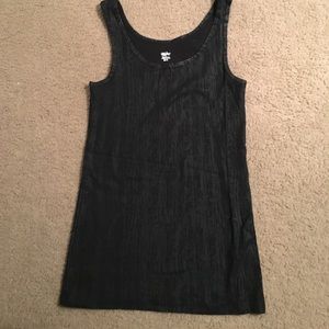Mossimo Black Patterned Tank Sz M