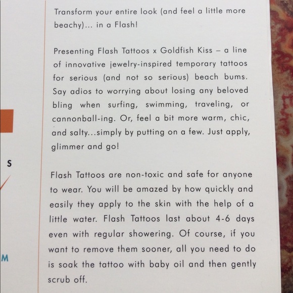 Goldfish Kiss Flash Tattoos Set of 3 Sheets - Picture 8 of 8