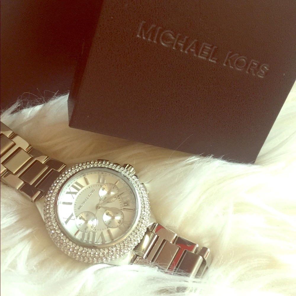 Michael Kors stainless steel- crystal face