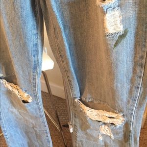 Abercrombie & Fitch Light blue "destroyed" jeans