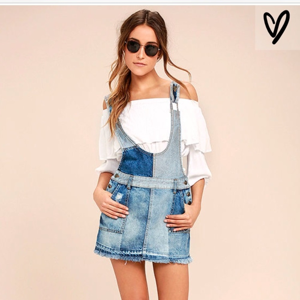 Free people overalls skirt
