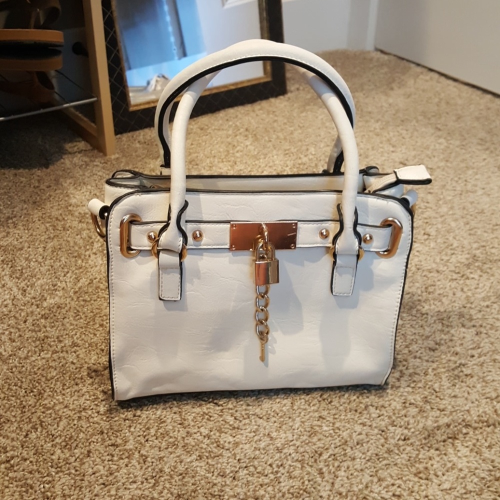 Small white handbag