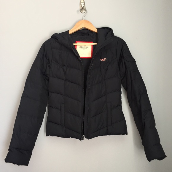Hollister Puffer Jacket with Hood - Picture 1 of 3