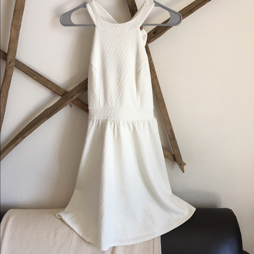 White cocktail dress