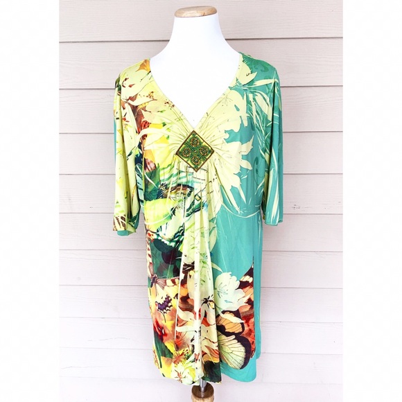 Energé Tops Energ Boho Style Beaded Butterfly Top Poshmark