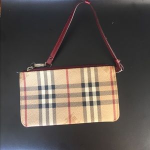 Burberry Haymarket Check Wristlet
