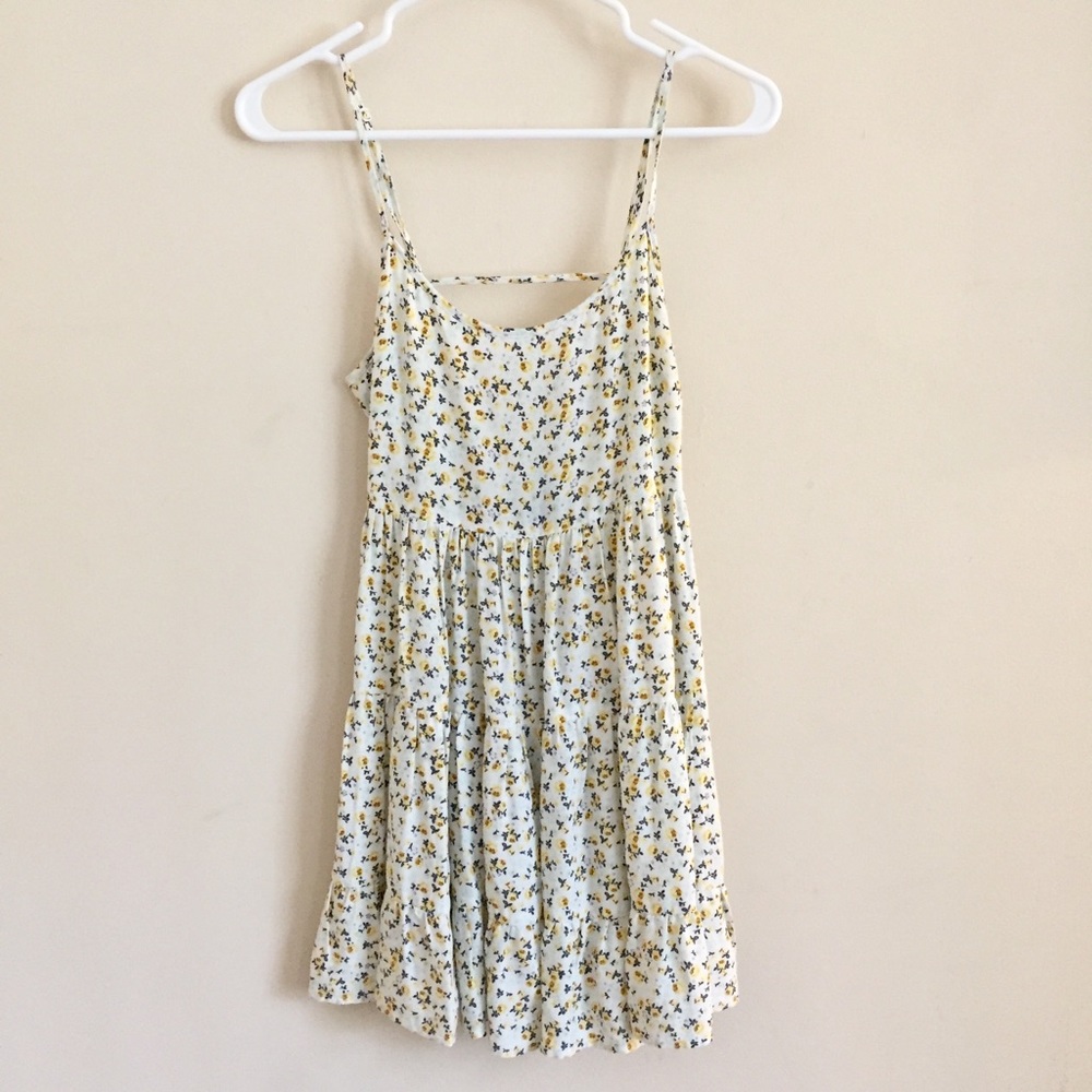 Floral yellow dress brandy style