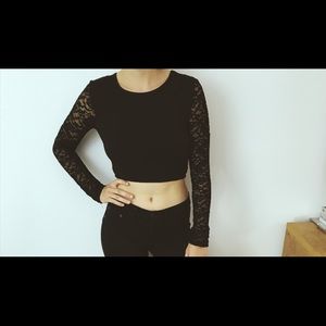 Laced crop top