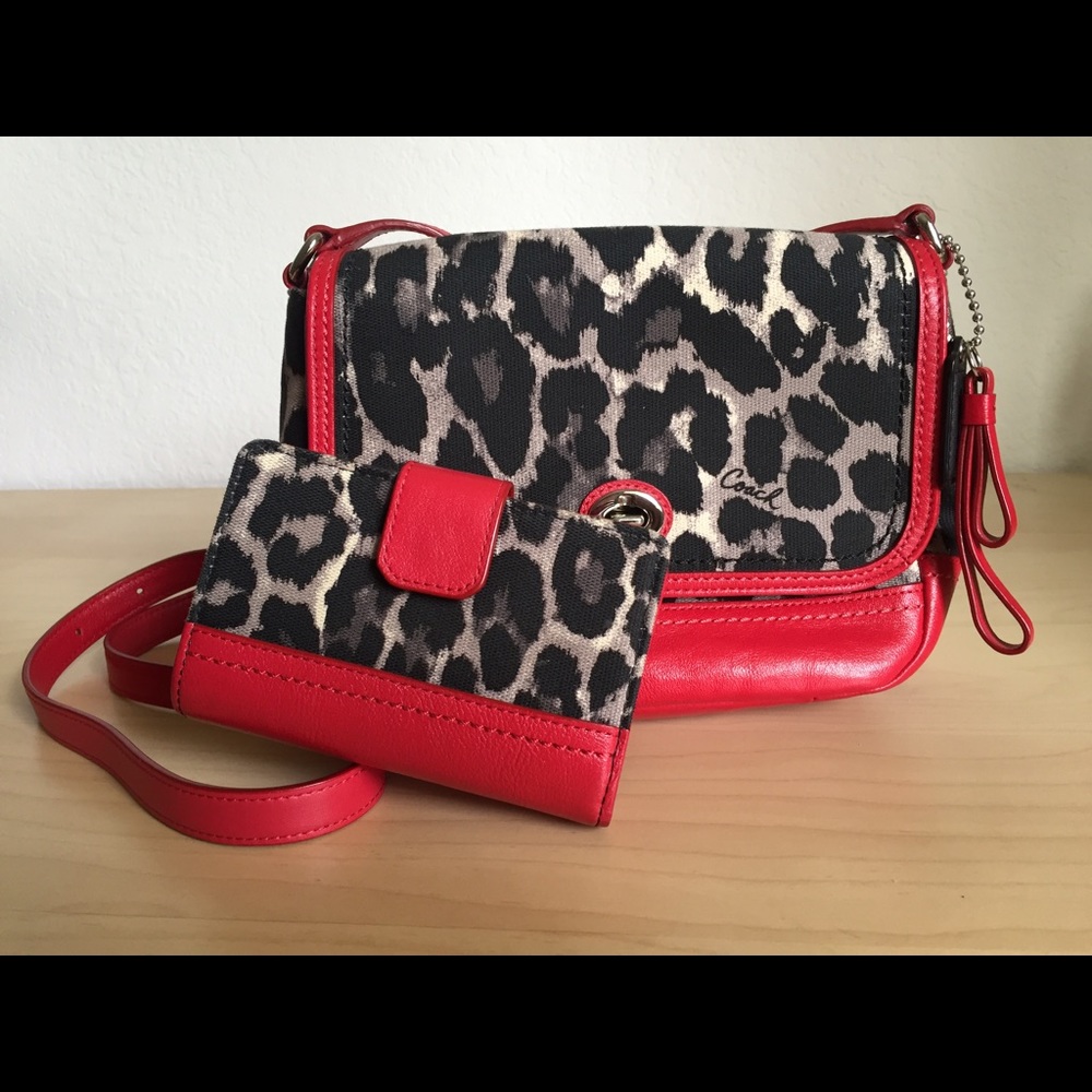 Coach Ocelot Purse and Wallet set