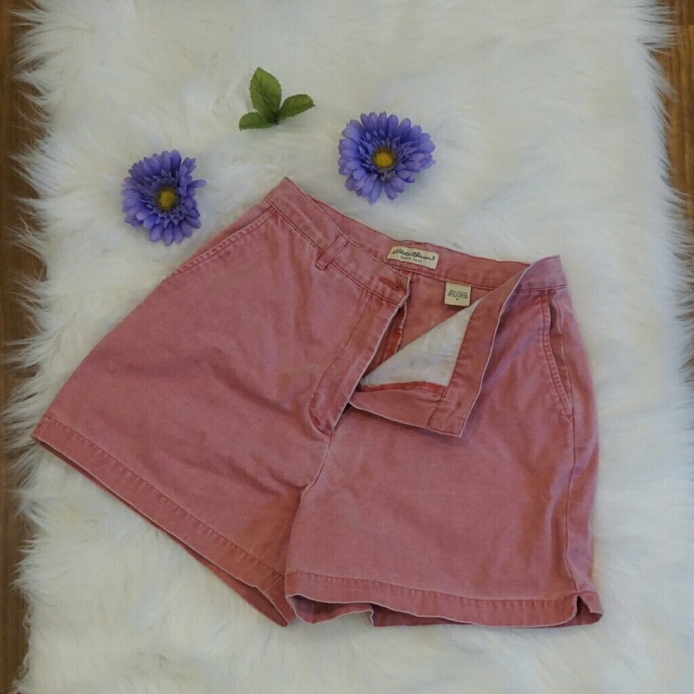Eddie Bauer pink high waisted shorts