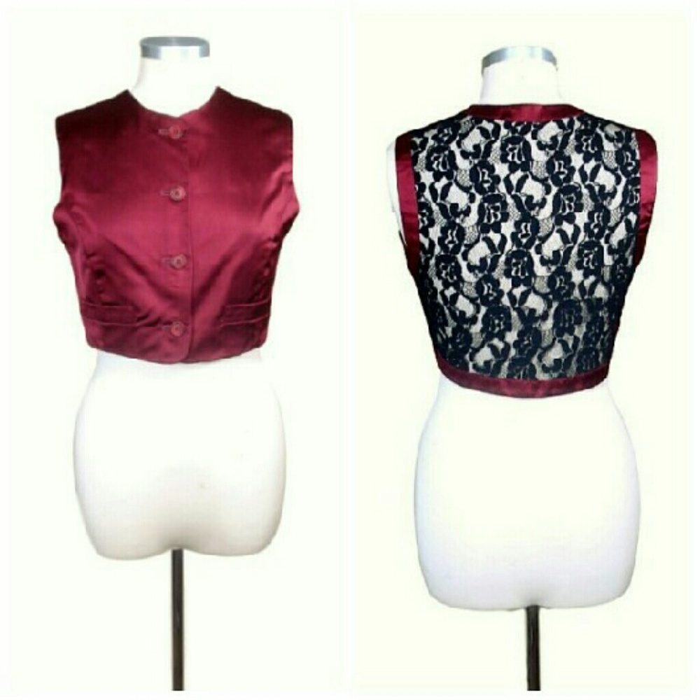 *ON HOLD* Dolce & Gabbana Satin and Lace vest - Picture 1 of 8