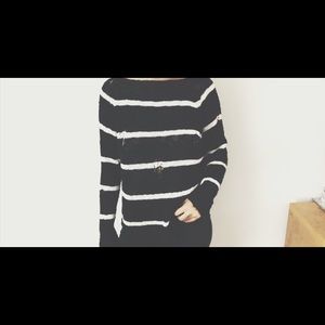 Black and white stripped sweater