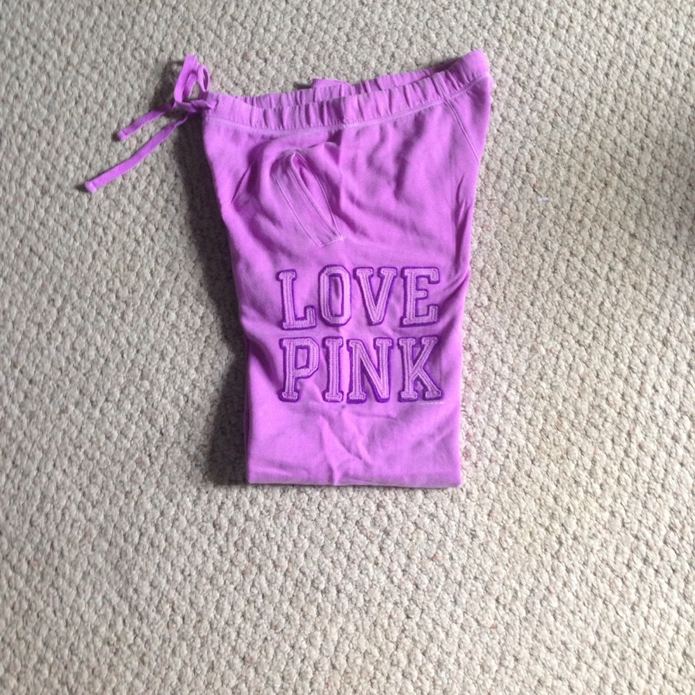 Pink sweatpants