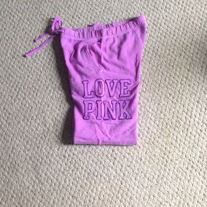 Pink sweatpants