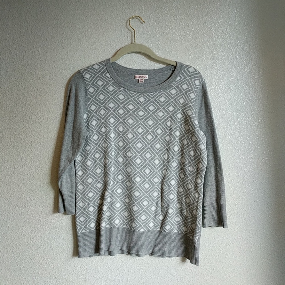 Grey pullover sweater