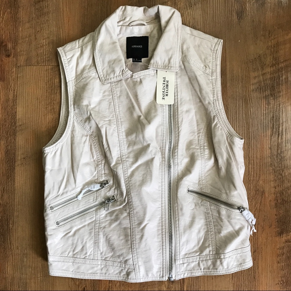 Forever21 Faux Leather Vest
