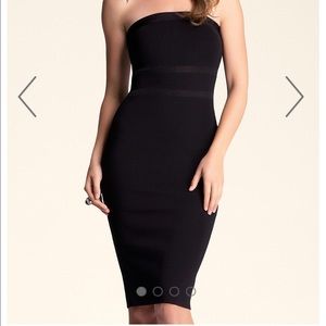 Bebe new contrast waist midi Dress Small