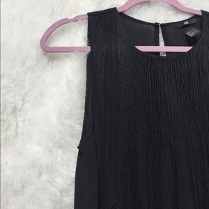 H&M TANK WITH FRINGE NECKLINE
