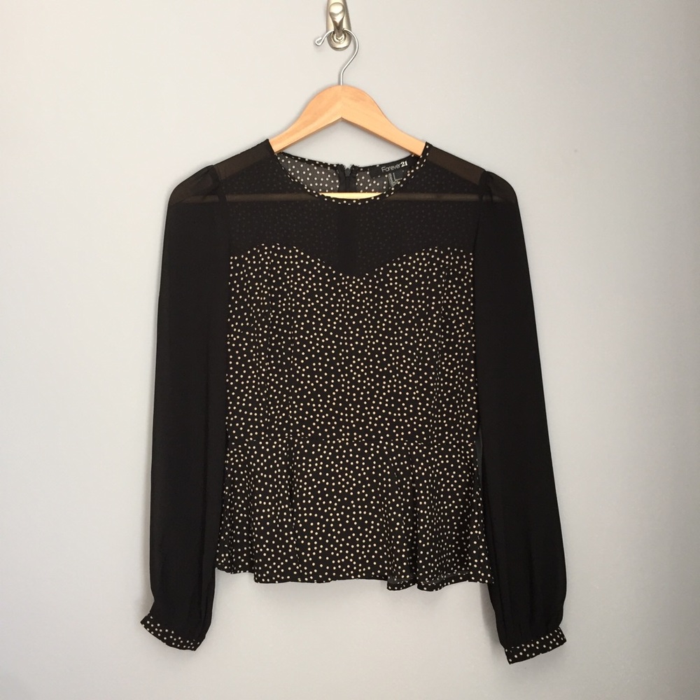 Forever21 Dainty Peplum Top