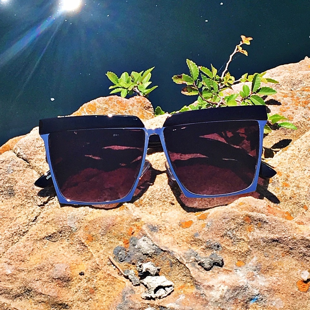 "Classically Chic" Square Cat Eye Aviators - Picture 2 of 4