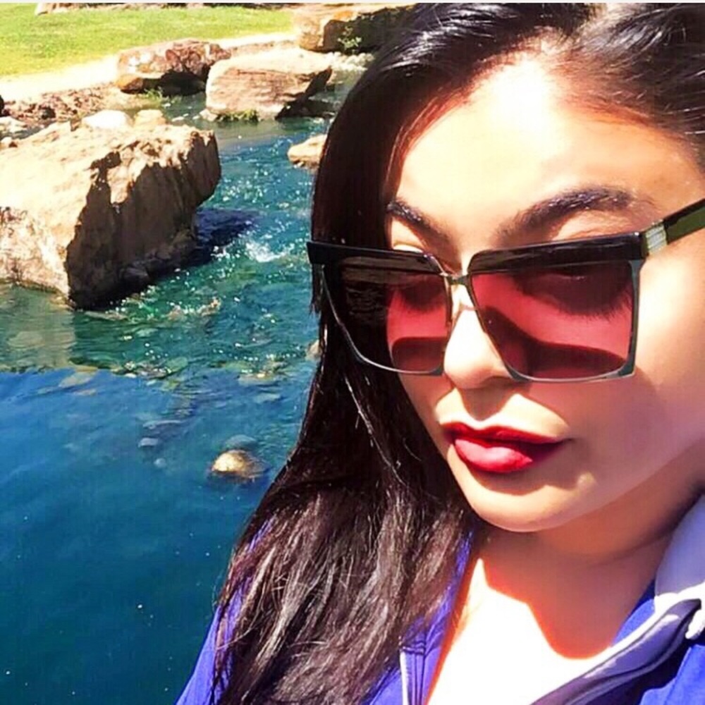 "Classically Chic" Square Cat Eye Aviators - Picture 3 of 4