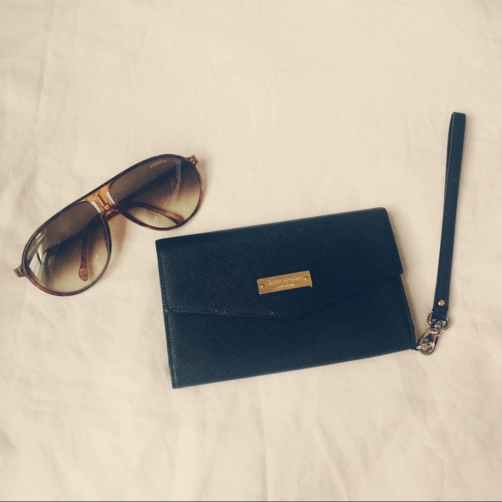 Kate Spade Black Cellphone Wallet Wristlet