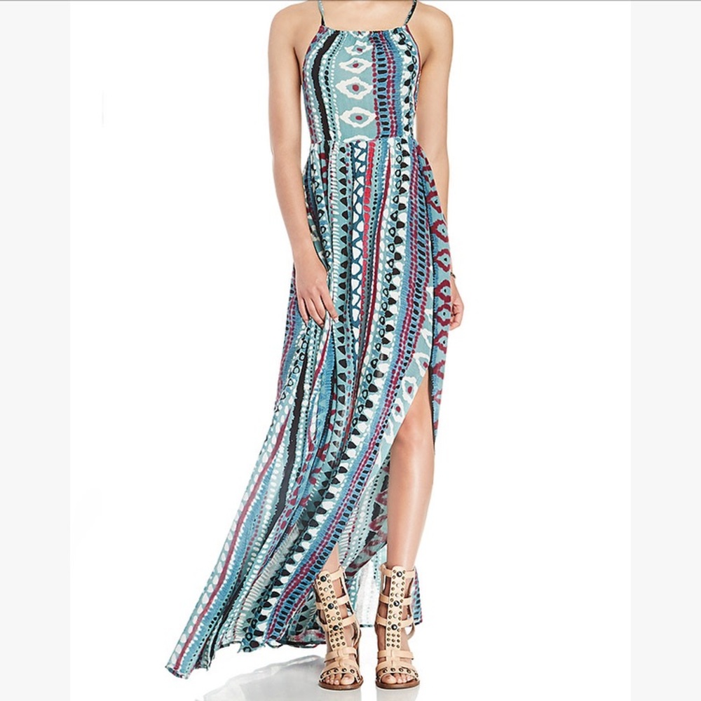 Some days lovin liar liar printed maxi dress