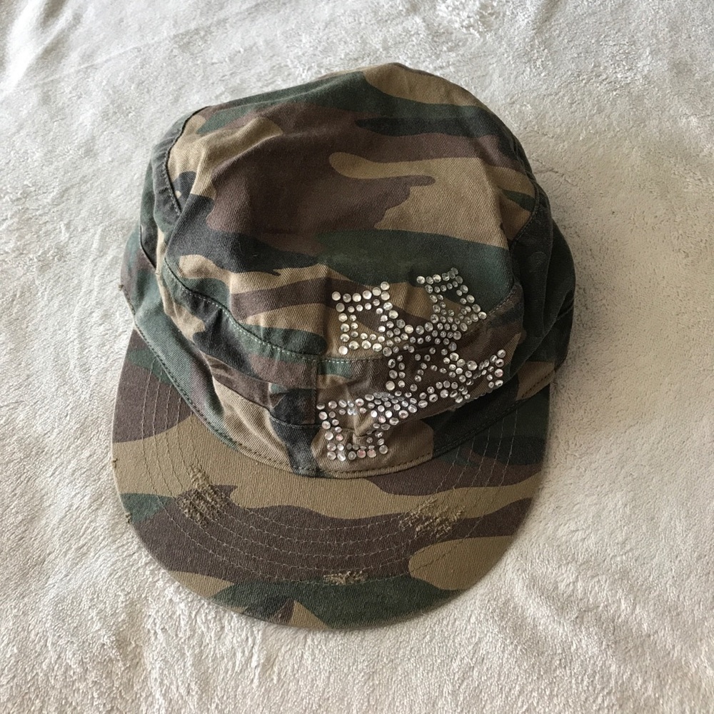 Camo Rhinestone hat